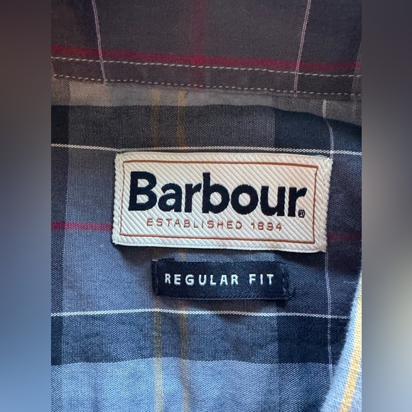 Barbour Men’s Button-Down Shirt Plaid Regular Fit L
 N204 - Picture 7 of 7